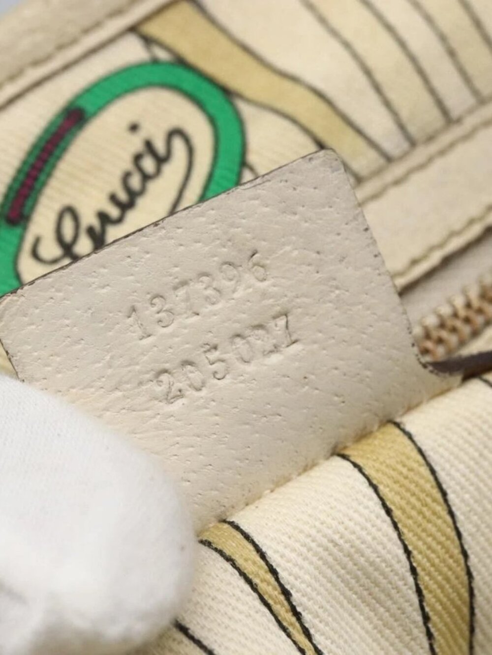 GUCCI GG Canvas Bamboo Hand Bag Beige Gold 137396 Auth 164794 - Picture 12 of 16